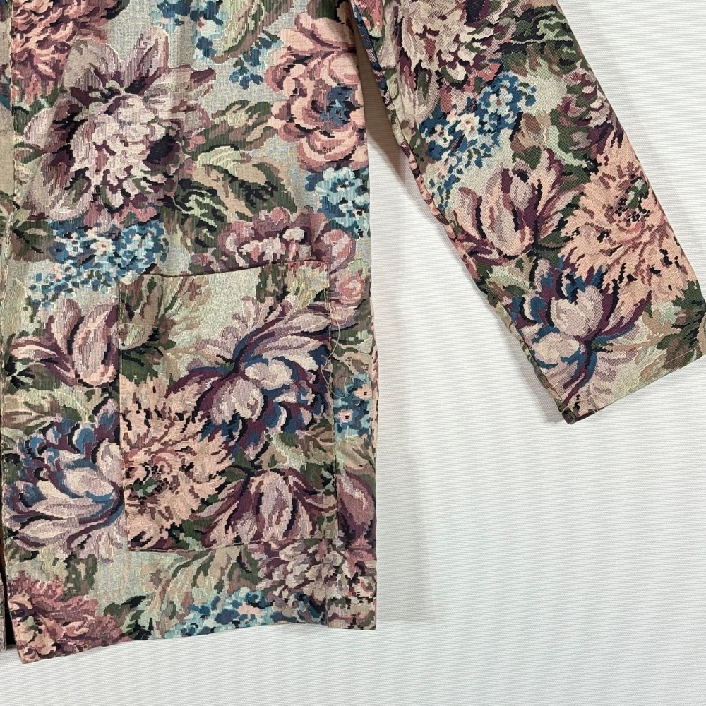 Byer California Floral Blazer in Pink, Blue, Green - Picture 3 of 7